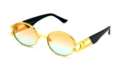 Special Edition: 9FIVE St. James Gold - Orange Bicolor Blue Lens