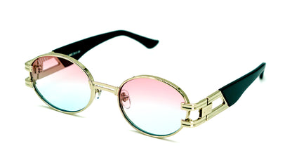 Special Edition: 9FIVE St. James Platinum - Pink Bicolor Blue Lens