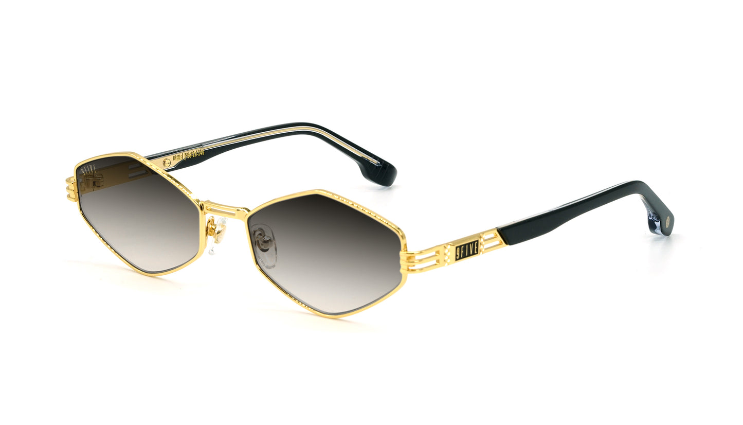 9FIVE Iris Rhombus Black &amp; Gold - Gradient Sunglasses