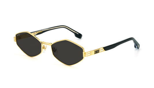 9FIVE Iris Rhombus Black &amp; Gold - Sunglasses