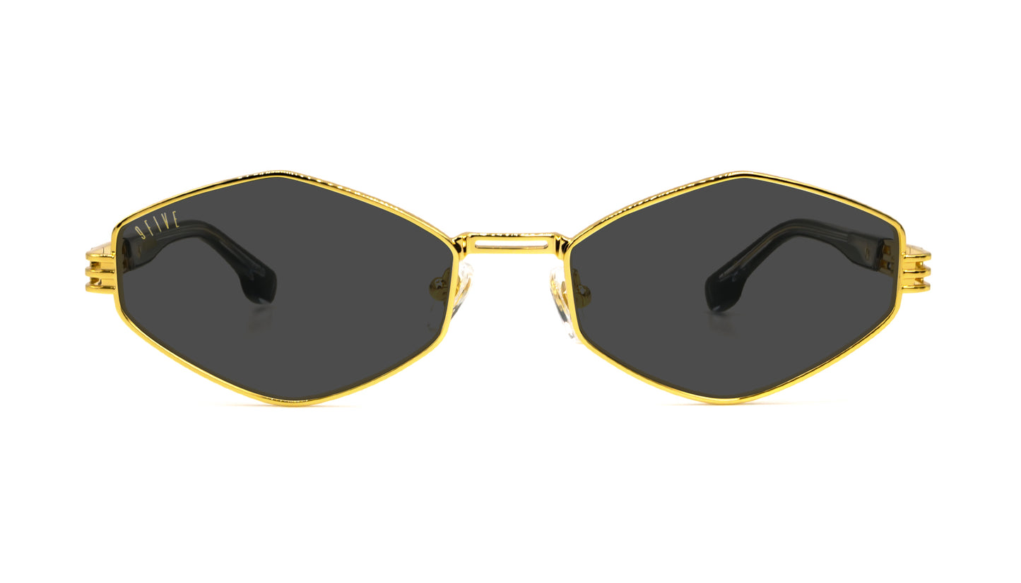 9FIVE Iris Rhombus Black &amp; Gold - Sunglasses