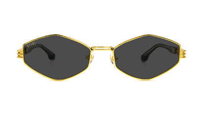 9FIVE Iris Rhombus Black &amp; Gold - Sunglasses