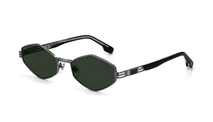 9FIVE Iris Rhombus Gun Metal - Dark Olive Lens