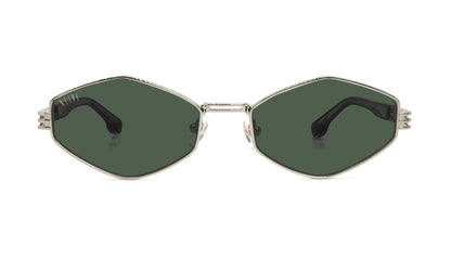 9FIVE Iris Rhombus Platinum - Dark Gray / Olive Lens