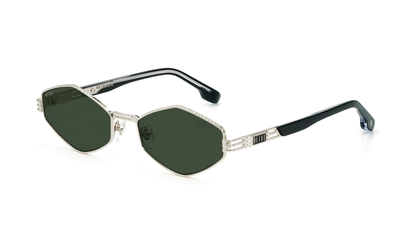 9FIVE Iris Rhombus Platinum - Dark Gray / Olive Lens