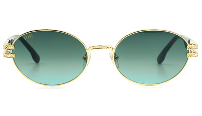 EU Exclusive: 9FIVE Lotus XL Gold - Green Blue Gradient Lens