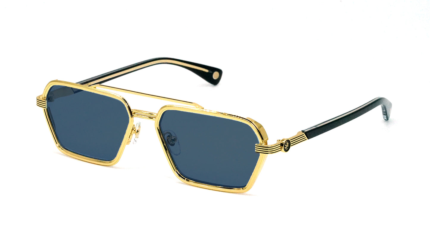9FIVE Reigns Black & Gold - Blue Photochromic Lens