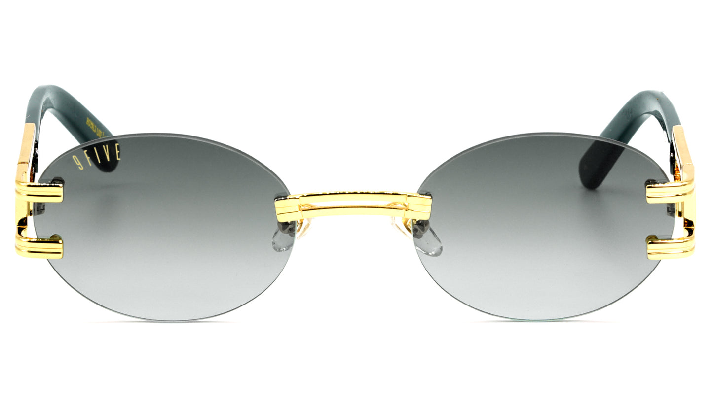 EU Exclusive : 9FIVE Remix XL Black & Gold - Black Gradient Lens