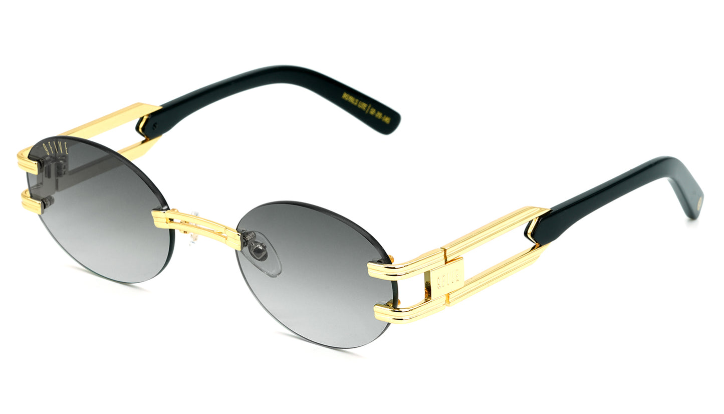 EU Exclusive : 9FIVE Remix XL Black & Gold - Black Gradient Lens