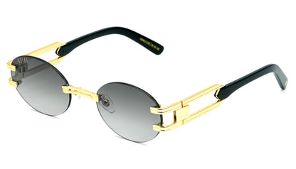 EU Exclusive : 9FIVE Remix XL Black & Gold - Black Gradient Lens