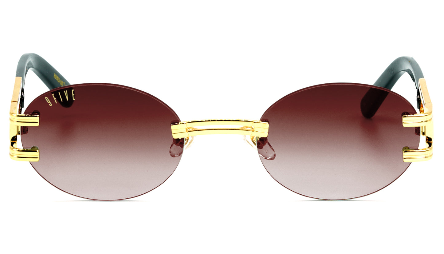 EU Exclusive : 9FIVE Remix XL Black & Gold - Sienna Gradient Lens