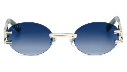 EU Exclusive : 9FIVE Remix XL Platinum - Midnight Blue Gradient Lens