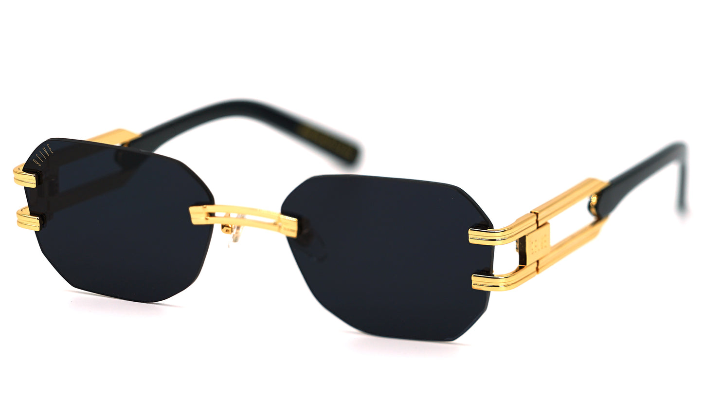 9FIVE Royals Lite <strong>XL </strong> Black & Gold – Sunglasses