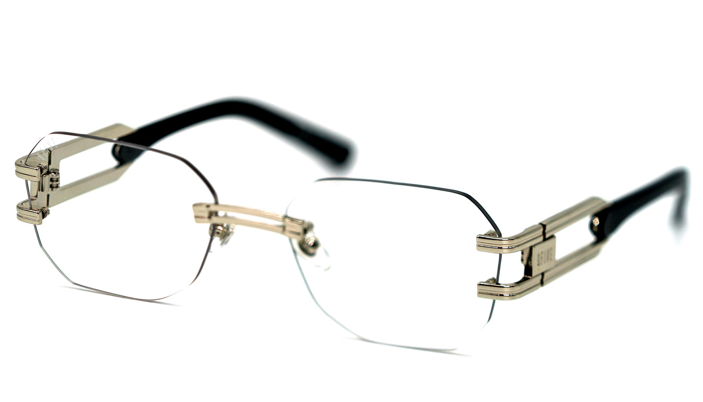 9FIVE Royals Lite <strong>XL </strong> Black & Platinum - Clear Lens