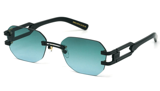 9FIVE Royals Lite <STRONG>XL</STRONG> Matte Blackout - Teal Gradient Lens