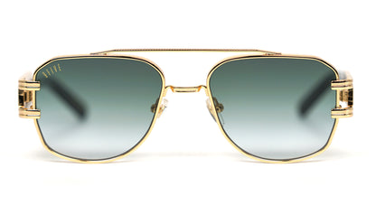 EU Exclusive: 9FIVE Royals XL Gold w/ Green Lens