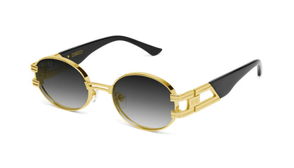 9FIVE St. James Black &amp; Gold - Gradient Sunglasses