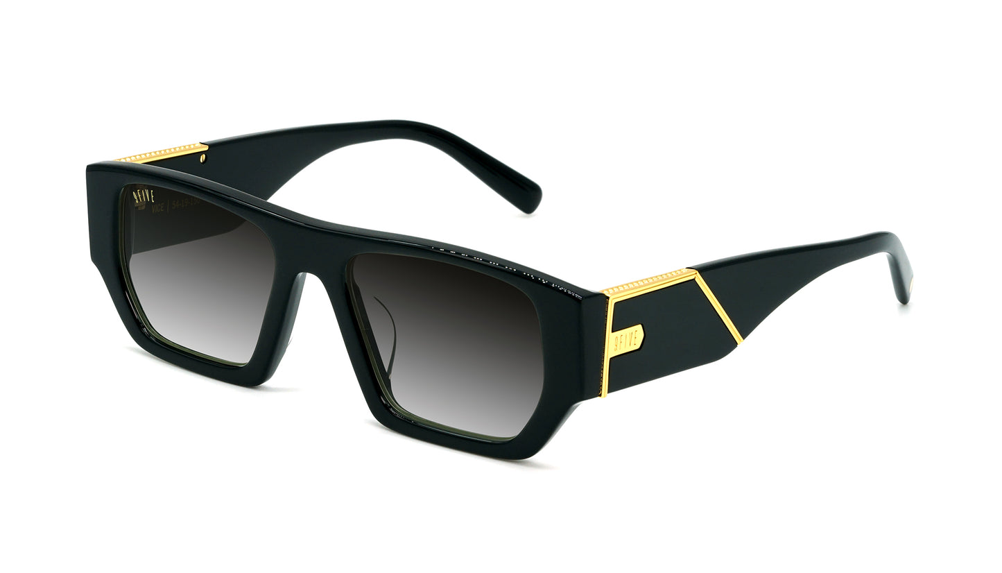 9FIVE Vice Black & Gold - Black Gradient Lens