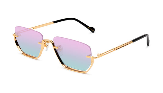 9FIVE Villa Black &amp; Gold - PINK BLUE BICOLOR GRADIENT LENS