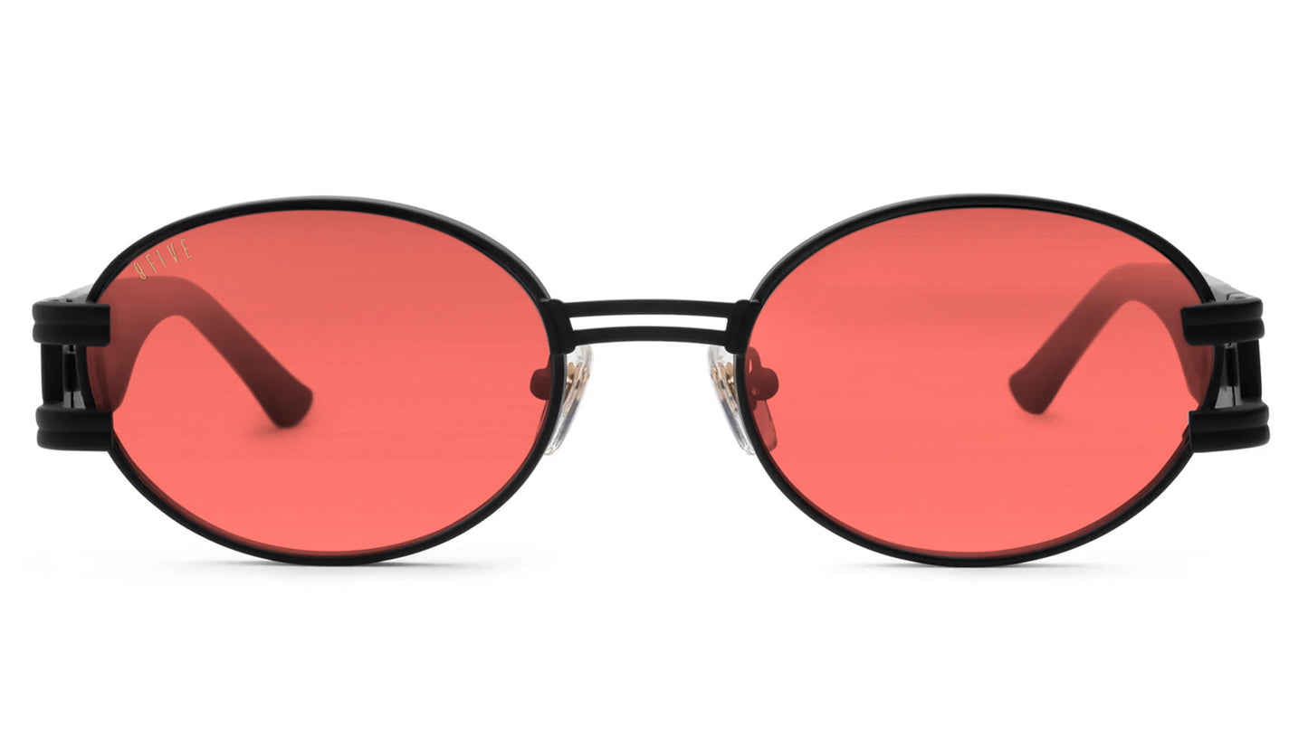 9FIVE St. James XL Matte Black - Burgundy gradient Lens