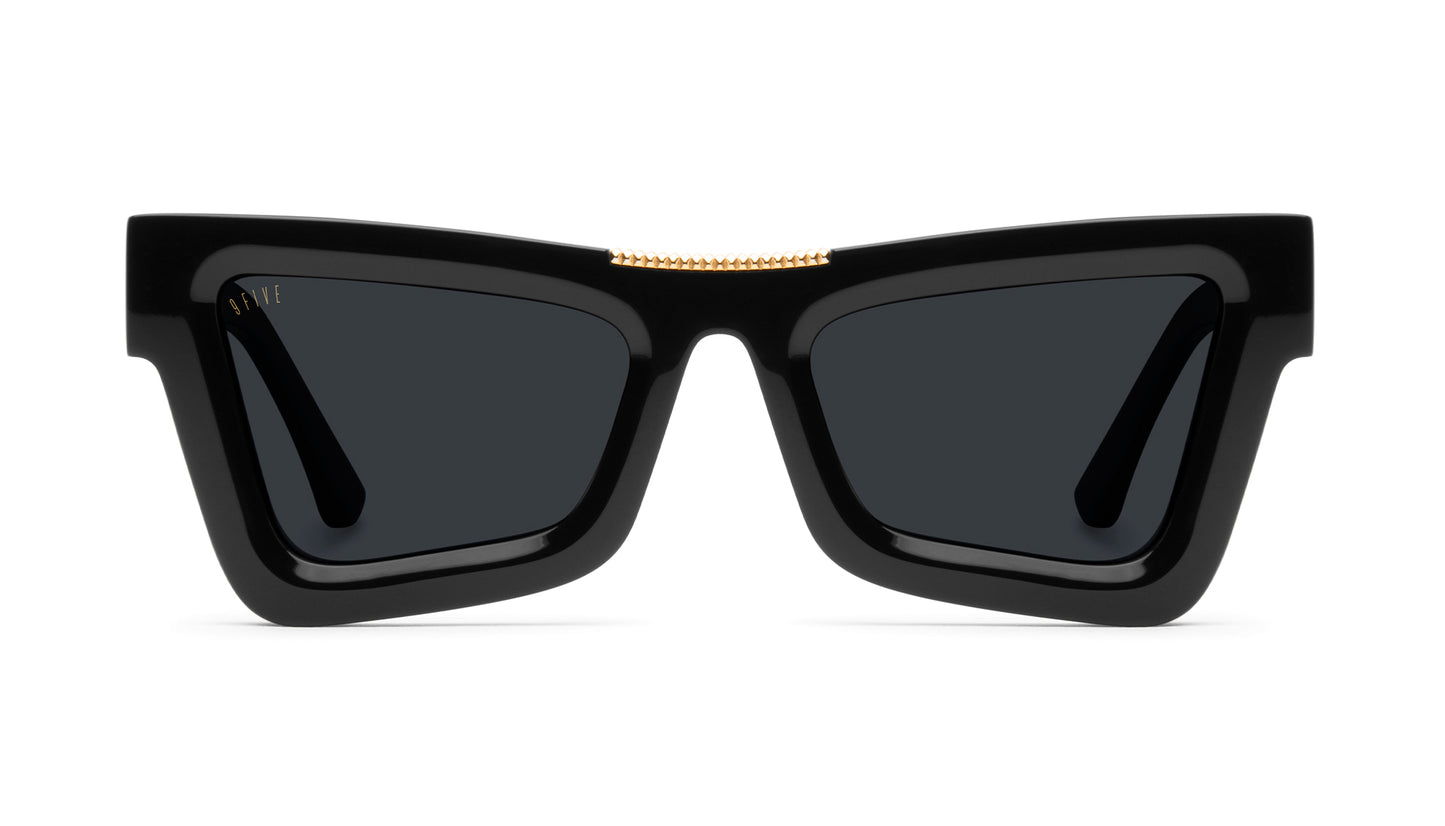 [SECOND HAND] 9FIVE Marauder Black &amp; Gold Sunglasses