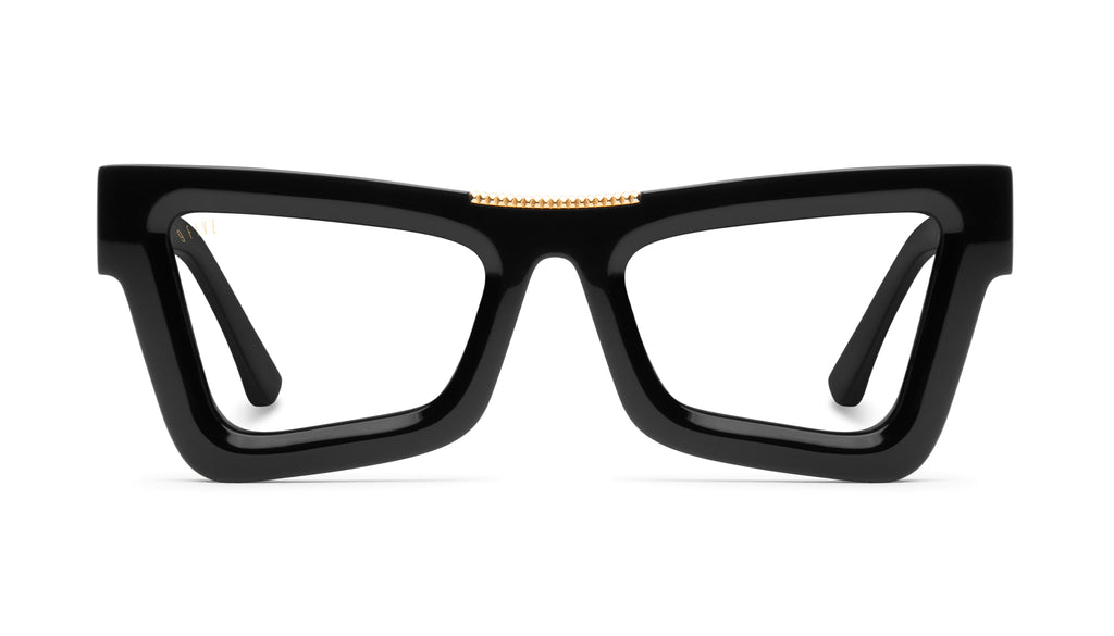 9FIVE Marauder Black & Gold Clear Lens Glasses