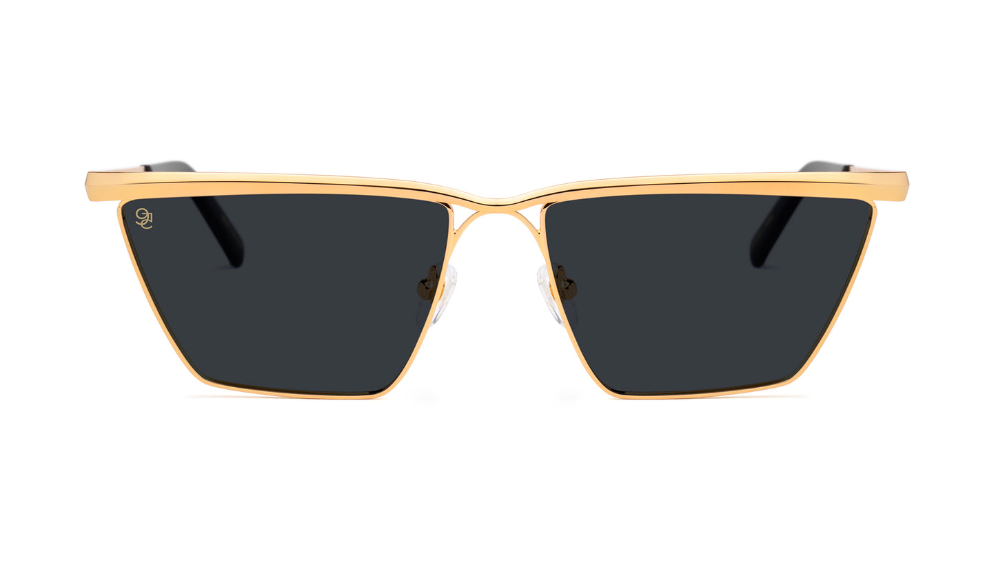 9FIVE Lucia Black &amp; Gold Sunglasses