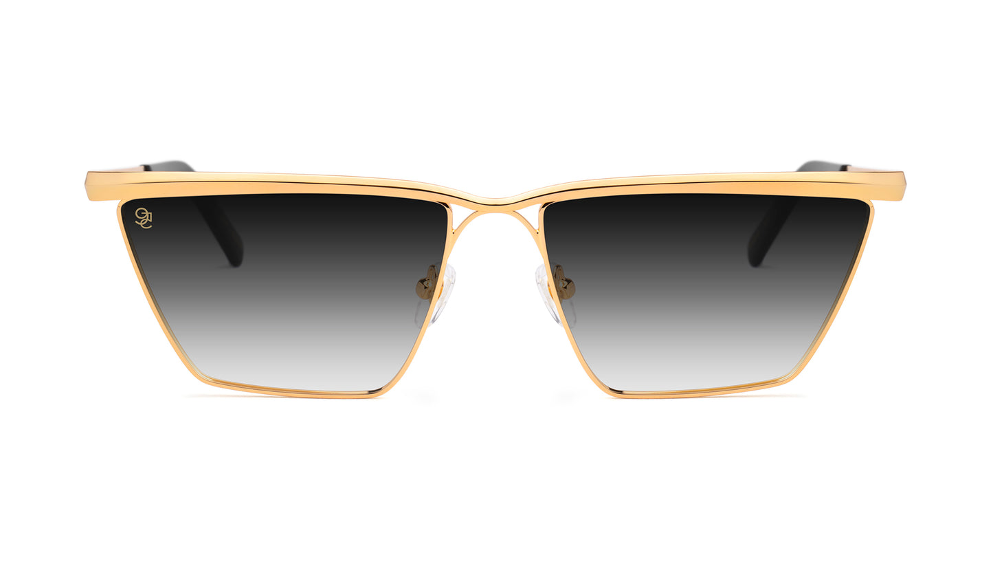 9FIVE Lucia Black & Gold - Gradient Sunglasses