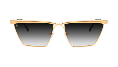 9FIVE Lucia Black &amp; Gold - Gradient Sunglasses