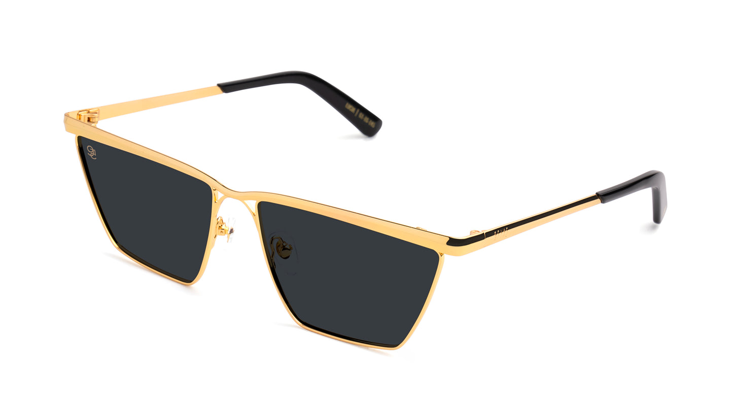 9FIVE Lucia Black &amp; Gold Sunglasses