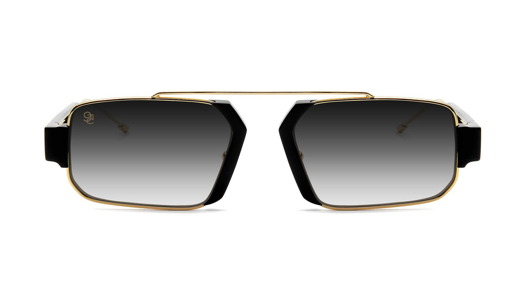 9FIVE Logan Black & Gold - Gradient Sunglasses