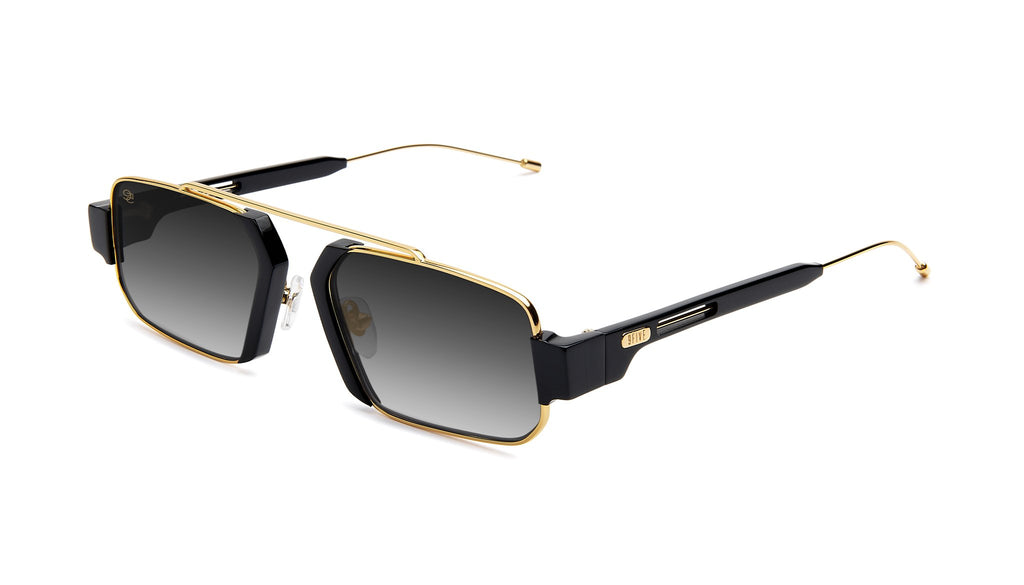 9FIVE Logan Black & Gold - Gradient Sunglasses