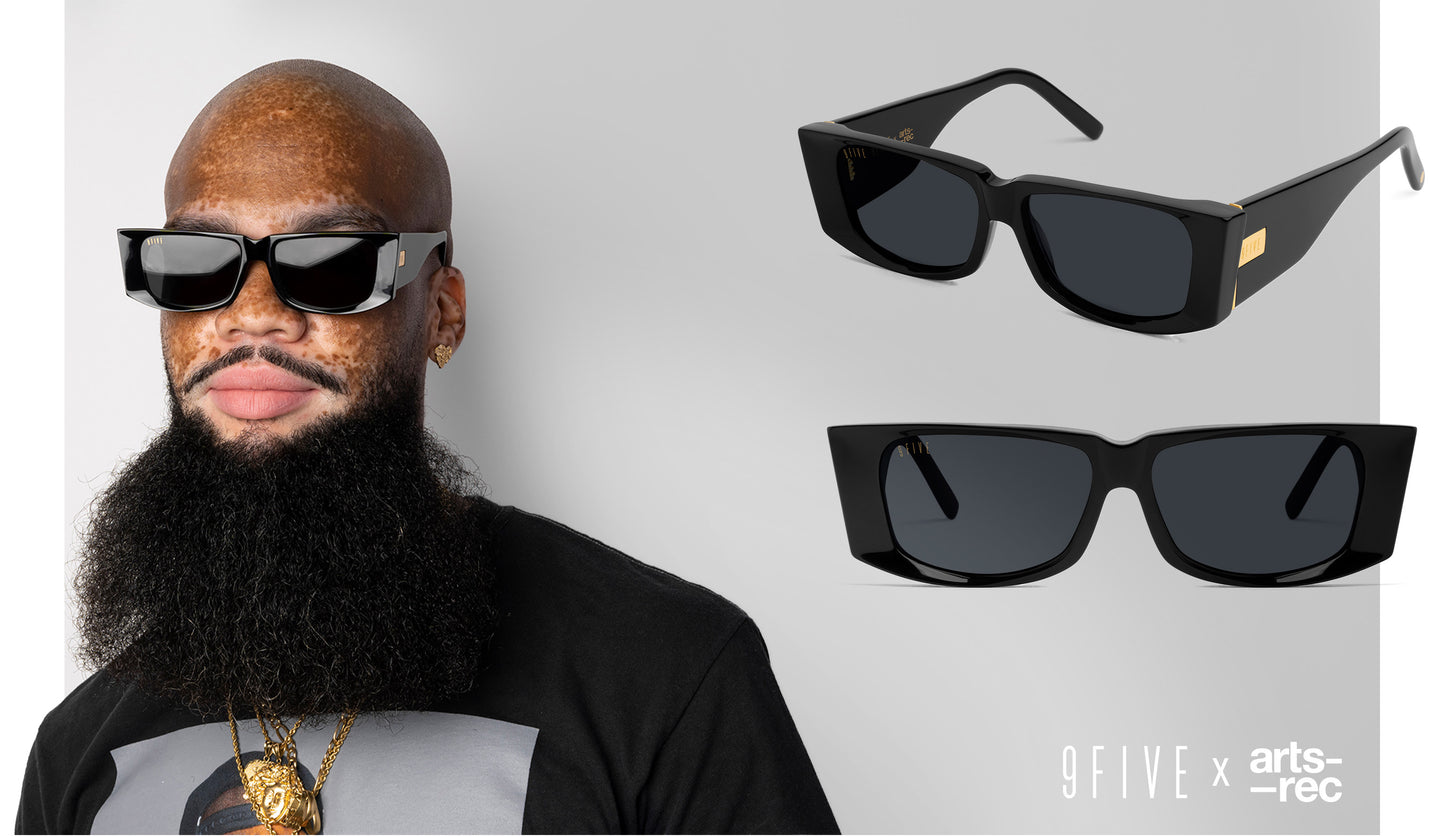 9FIVE Angelo Black & Gold Sunglasses