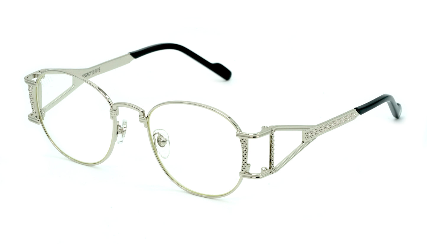 9FIVE Legacy Platinum Clear Lens Glasses