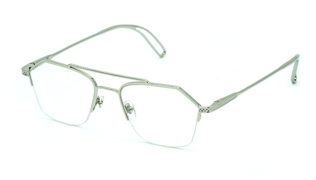 9FIVE Quarter Platinum Clear Lens Glasses