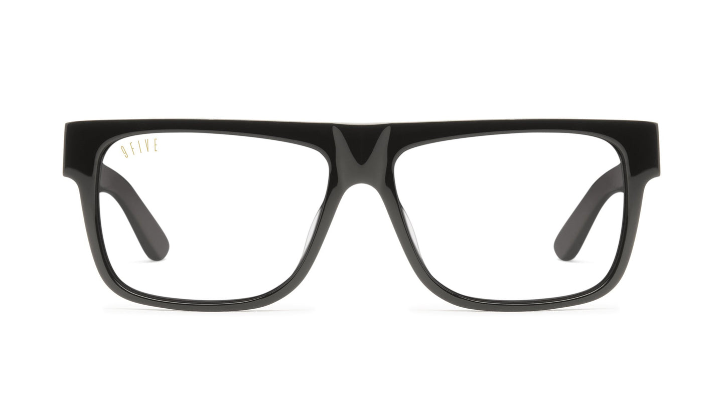 9FIVE 21 Black Clear Lens Glasses