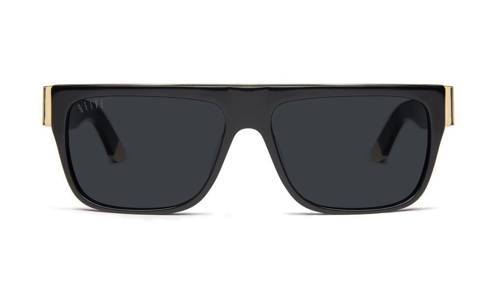 9FIVE 22 Black & 24k Gold Sunglasses