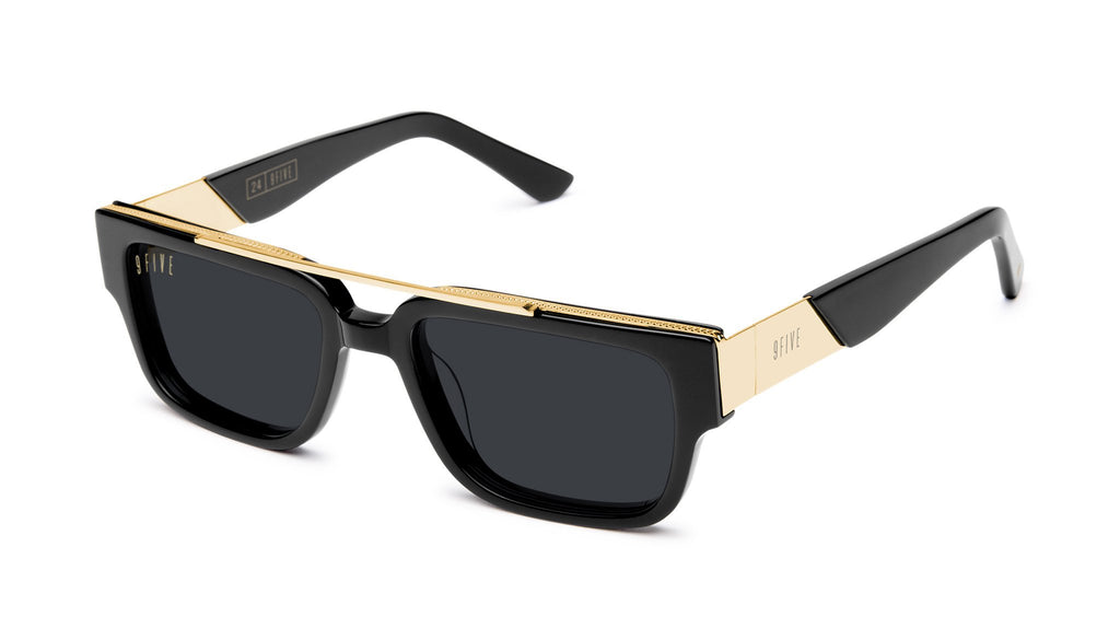 9FIVE 24 Black & Gold Sunglasses