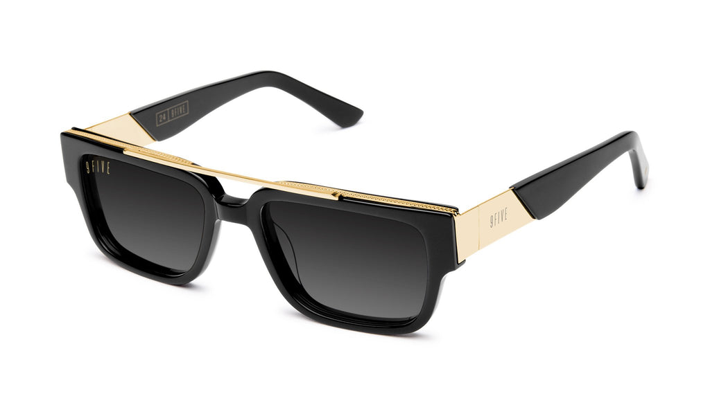 9FIVE 24 Black & Gold - Gradient Sunglasses
