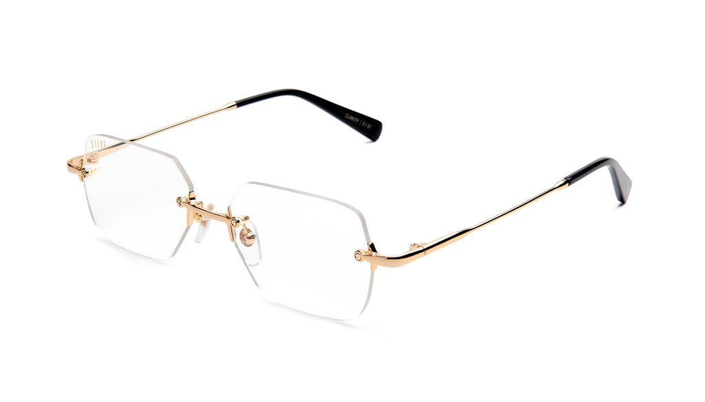 9FIVE Clarity Gold Clear Lens Glasses