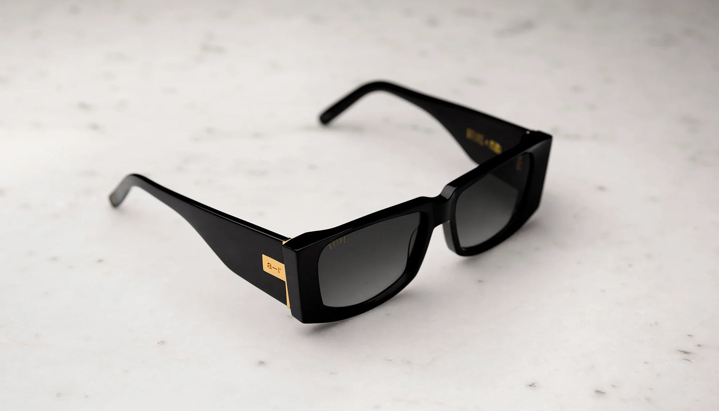 9FIVE Angelo Black & Gold - Gradient Sunglasses