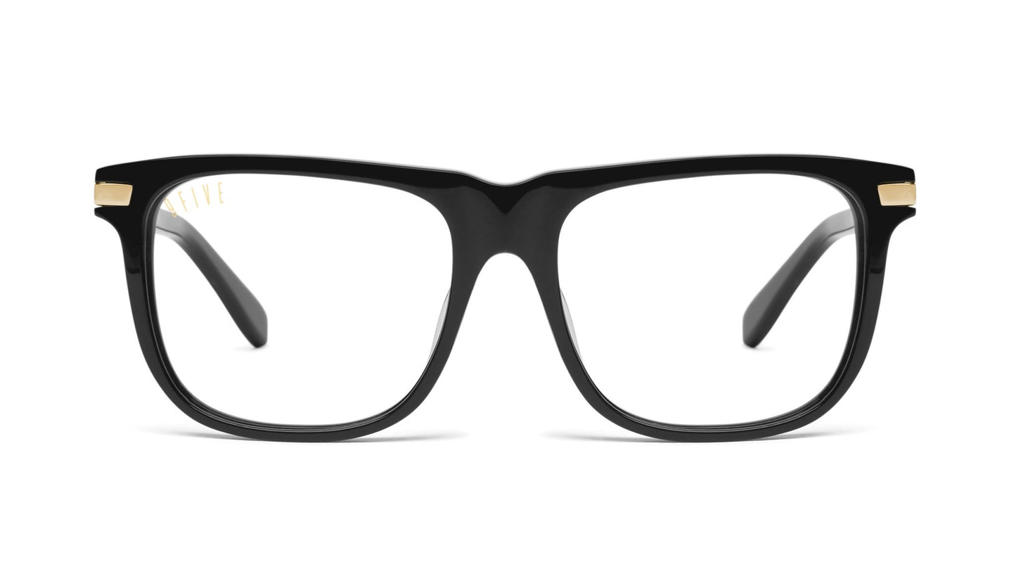 9FIVE Atlas Black & Gold Clear Lens Glasses