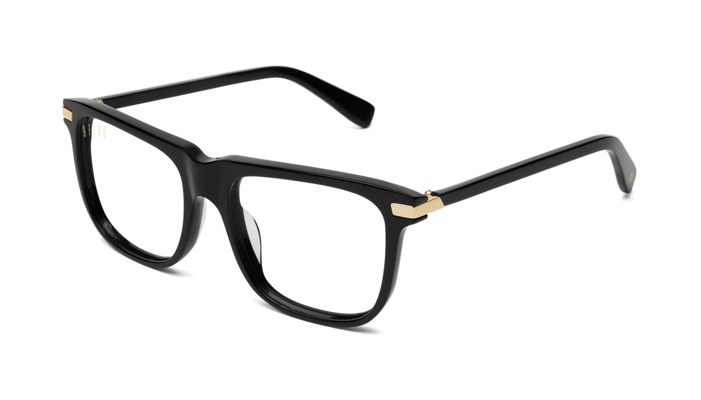 9FIVE Atlas Black & Gold Clear Lens Glasses