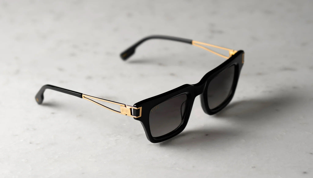 9FIVE Avenue Black & Gold Sunglasses