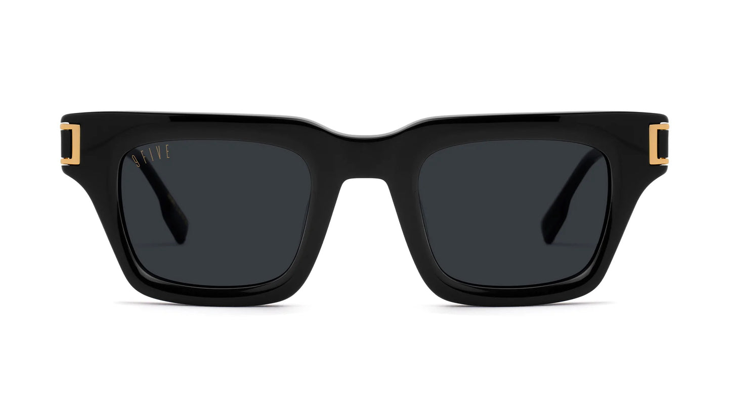 9FIVE Avenue Black &amp; Gold Sunglasses