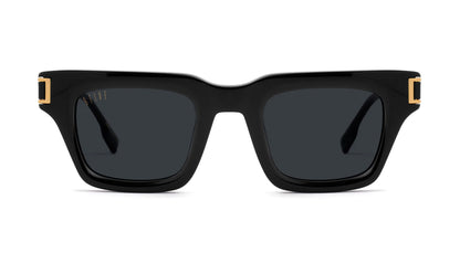9FIVE Avenue Black & Gold Sunglasses