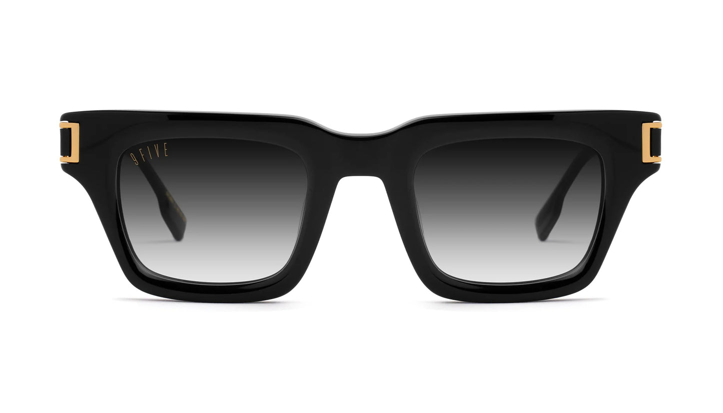 9FIVE Avenue Black &amp; Gold - Gradient Sunglasses