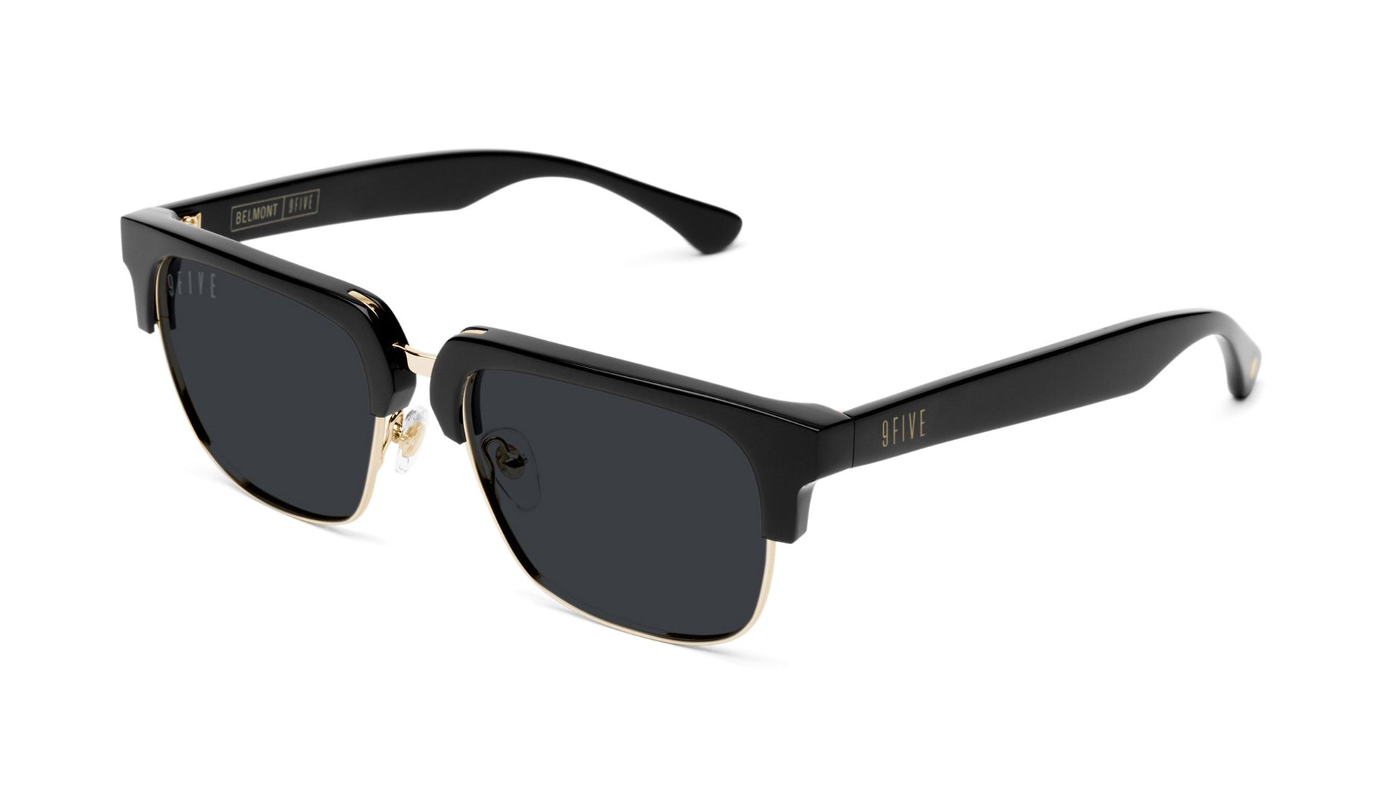 9FIVE Belmont Black & 24K Gold Sunglasses