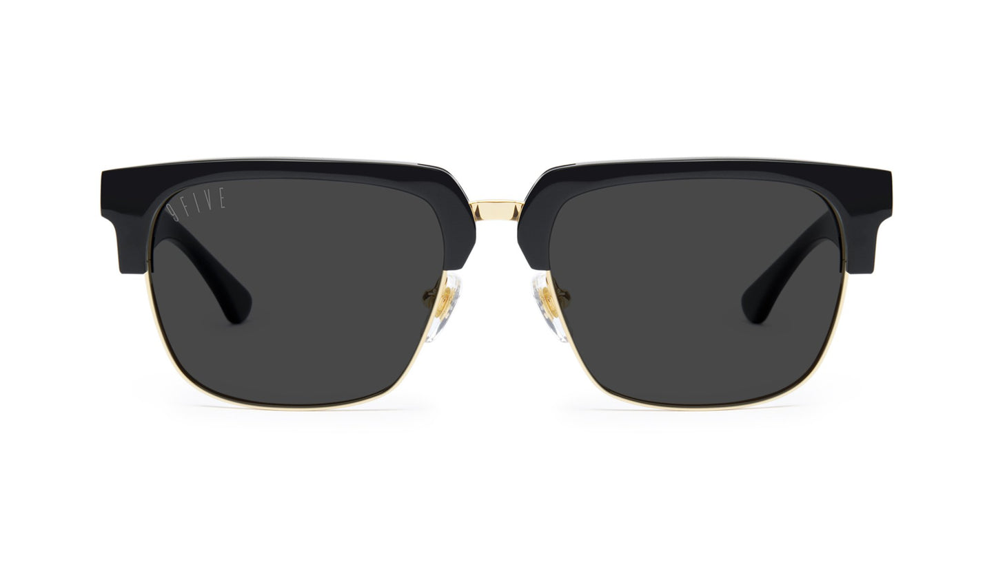 9FIVE Belmont Black & 24K Gold Sunglasses