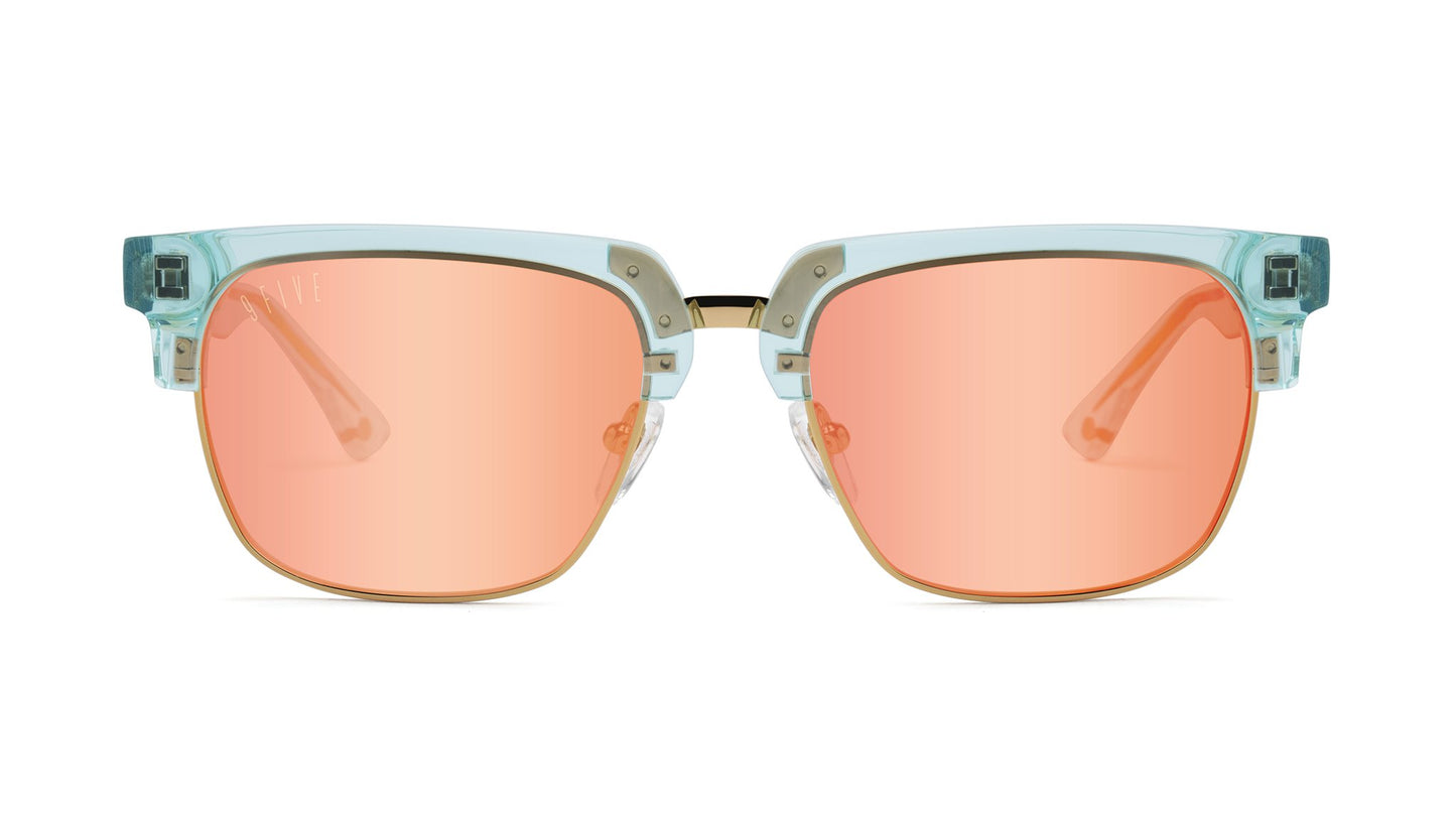 9FIVE Belmont Tiffany &amp; Gold - Reflective Sunglasses - Limited